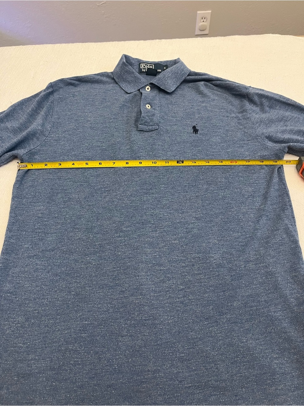 Lot of 3 Polo Ralph Lauren Long Sleeve Polo Shirts Mens Small Green Gray Blue - Picture 5 of 10